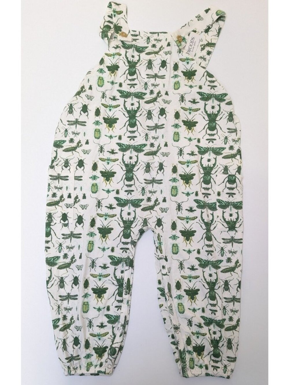 Green Insects Overall Jumpsuit 2T The Woods Kate Quinn